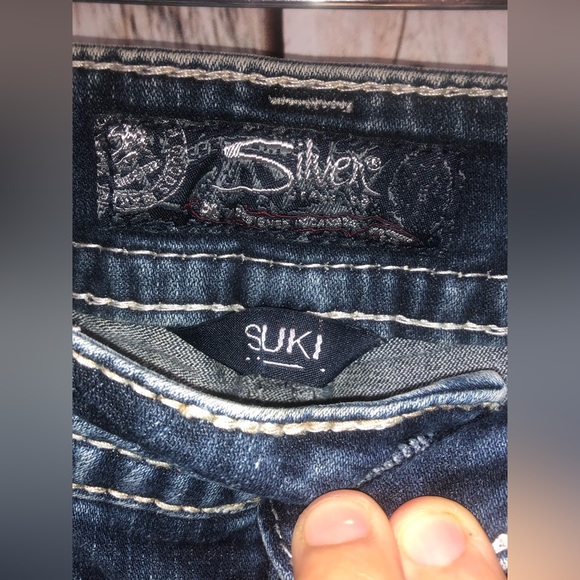 Silver Jeans Co. Sumo Mid Capri Denim Jeans Women’s Size W27 L22 1/2. - Picture 4 of 7